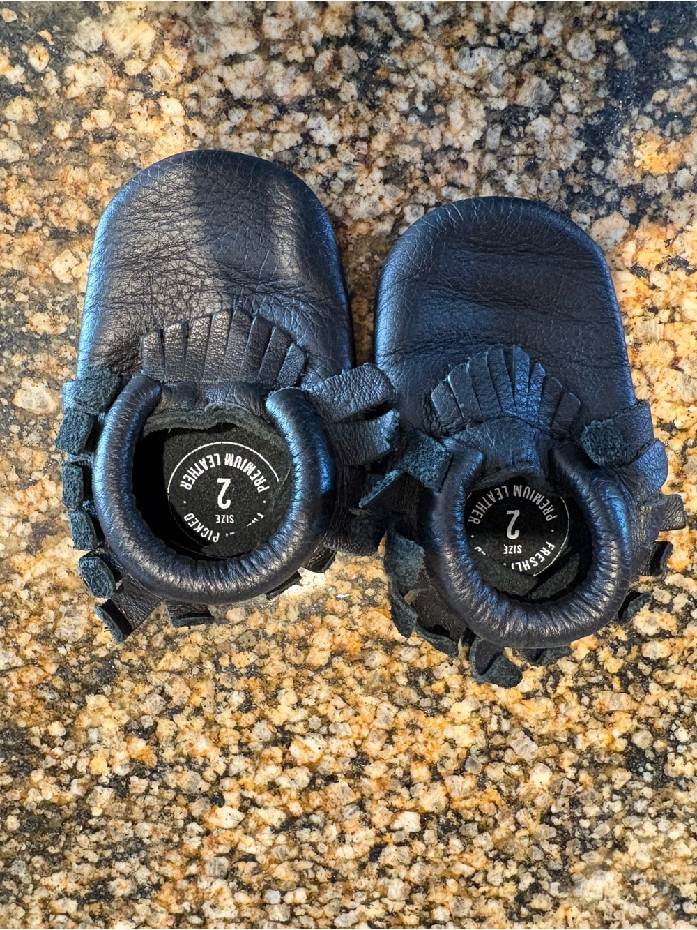Freshly Picked Black Toddler Moccasins